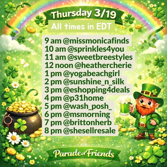 $3 STARTS PARADE OF FRIENDS NEXT MONTH THURSDAY 3/19 - Picture 3 of 5